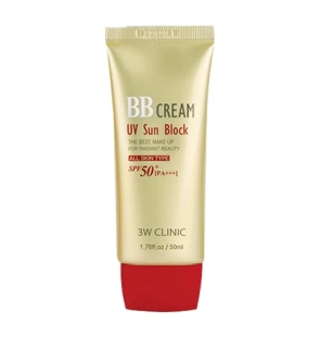 3W CLINIC UV SUN BLOCK BB CREAM SPF50+ PA+++